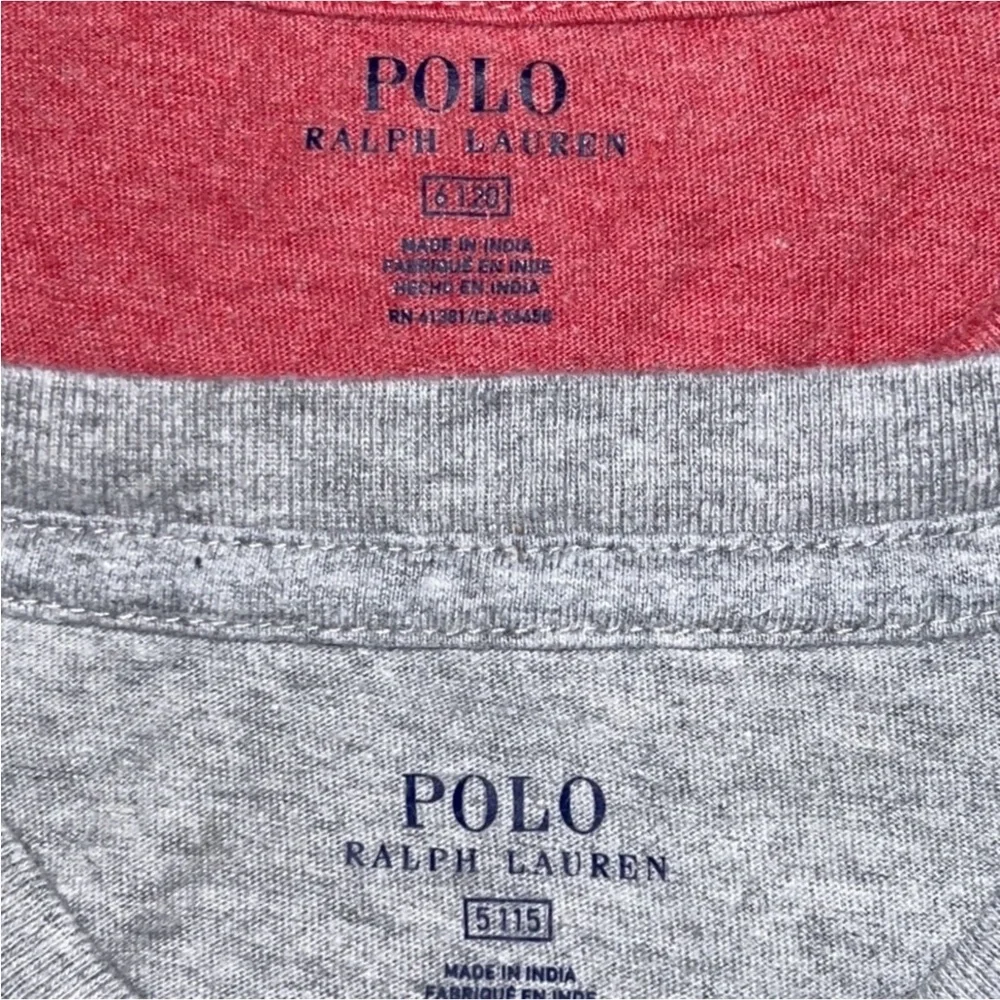 8pc lot authentic Polo Ralph Lauren designer bear lot shirts jeans shorts sz 4 5